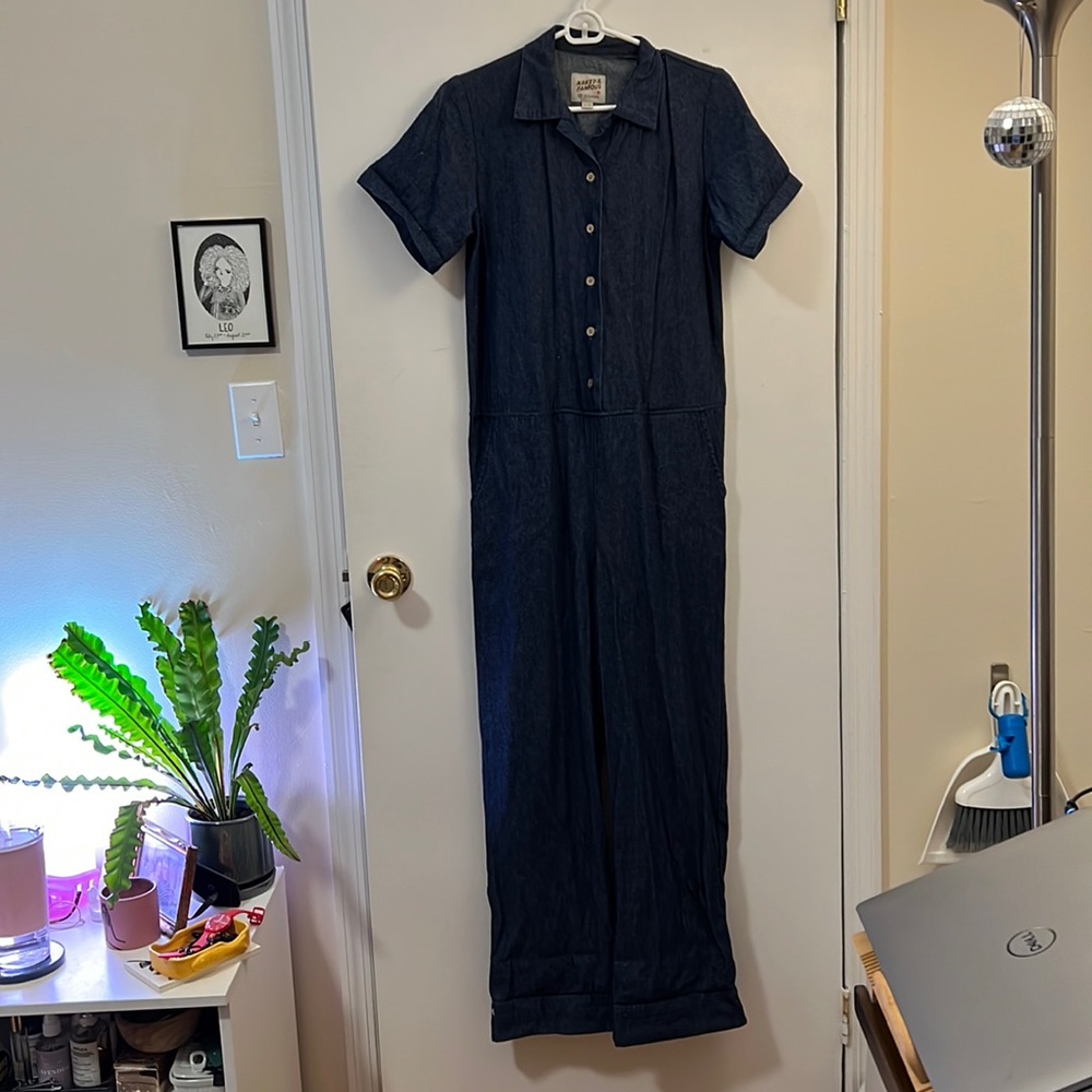 Naked & Famous jean jumpsuit, size small
